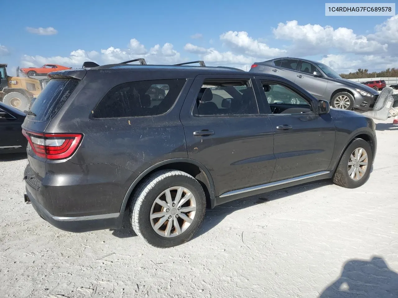 2015 Dodge Durango Sxt VIN: 1C4RDHAG7FC689578 Lot: 77256894