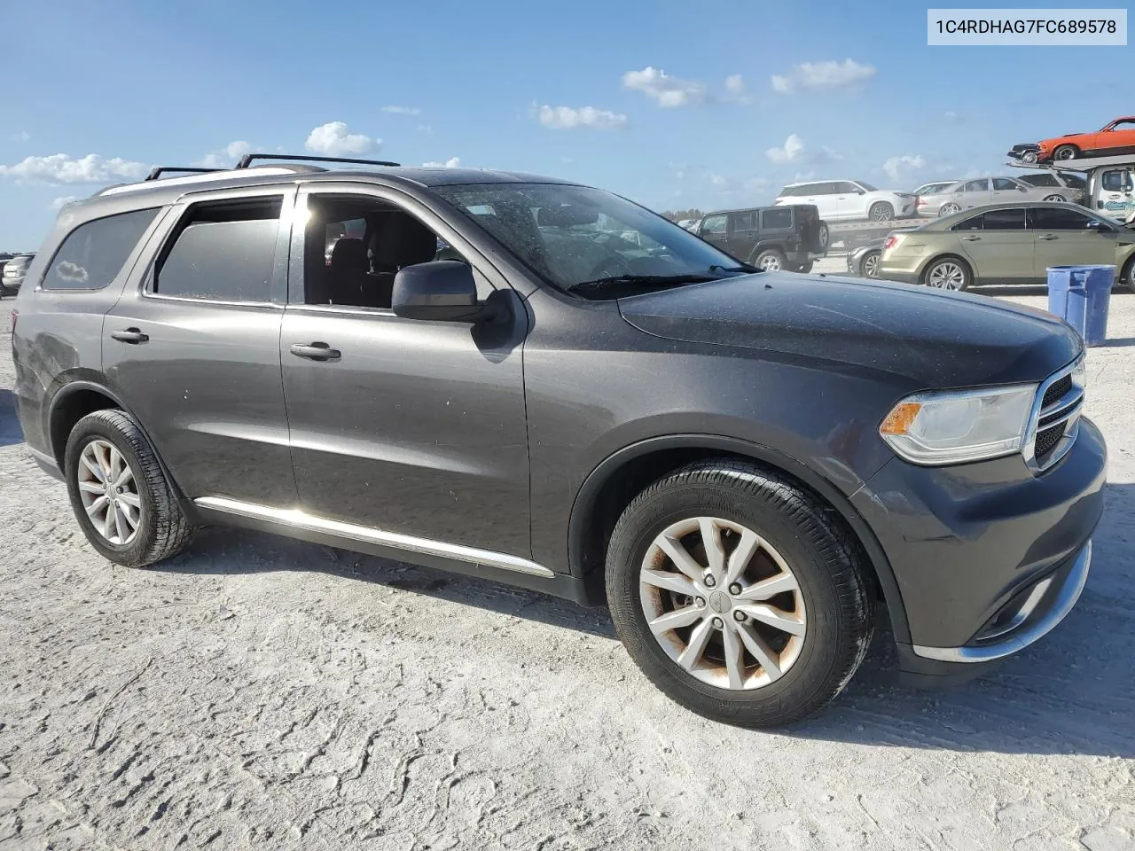 2015 Dodge Durango Sxt VIN: 1C4RDHAG7FC689578 Lot: 77256894