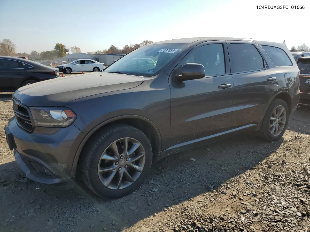 2015 Dodge Durango Sxt VIN: 1C4RDJAG3FC101666 Lot: 77611834