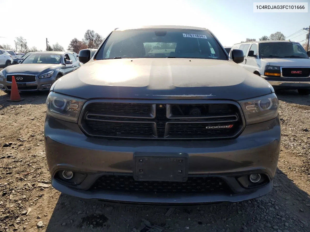 2015 Dodge Durango Sxt VIN: 1C4RDJAG3FC101666 Lot: 77611834