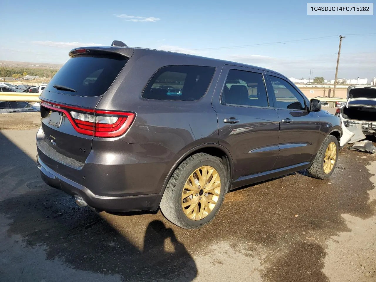 2015 Dodge Durango R/T VIN: 1C4SDJCT4FC715282 Lot: 77701124