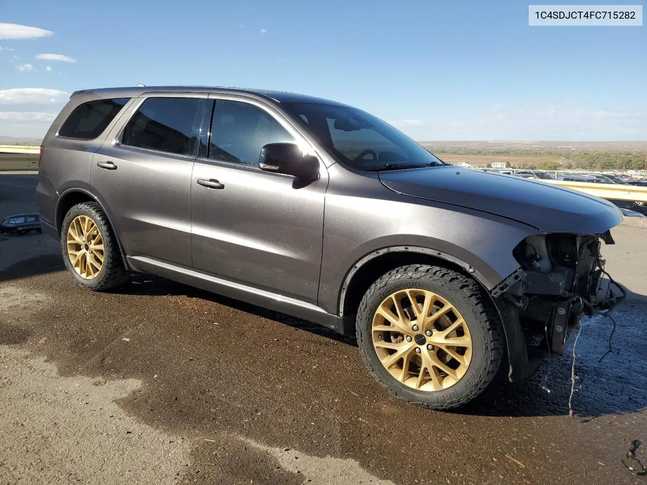 2015 Dodge Durango R/T VIN: 1C4SDJCT4FC715282 Lot: 77701124