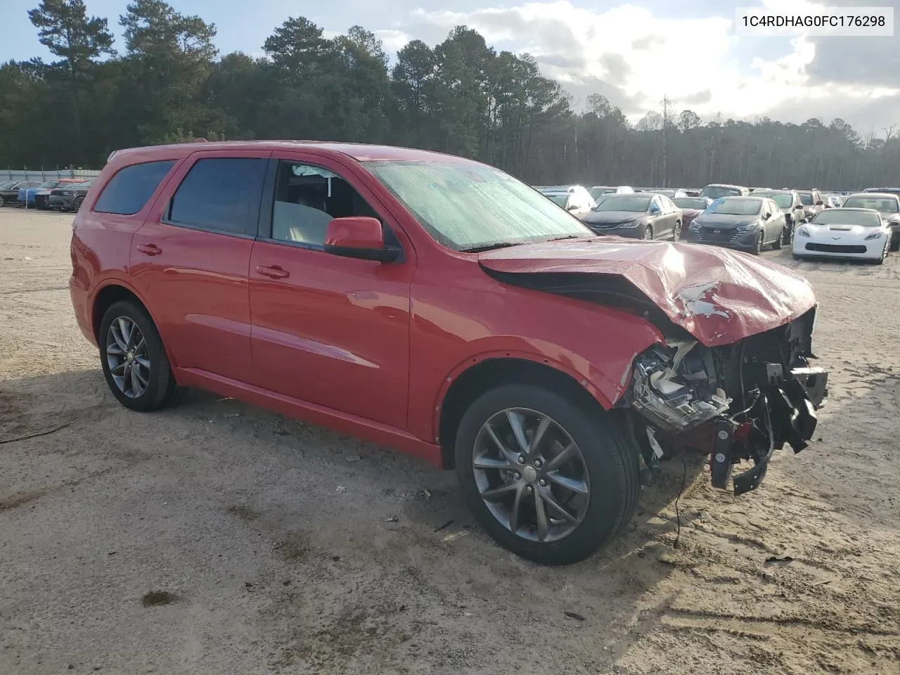 2015 Dodge Durango Sxt VIN: 1C4RDHAG0FC176298 Lot: 77772684