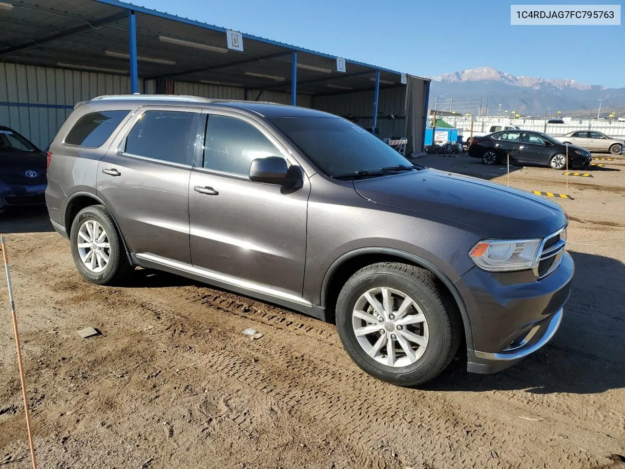 2015 Dodge Durango Sxt VIN: 1C4RDJAG7FC795763 Lot: 78078154