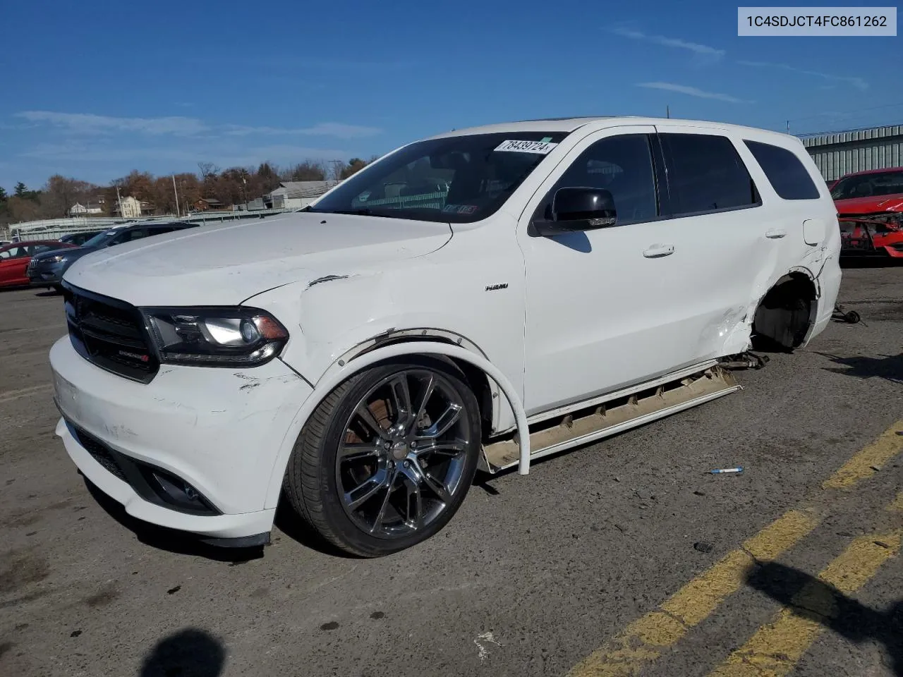 2015 Dodge Durango R/T VIN: 1C4SDJCT4FC861262 Lot: 78439724