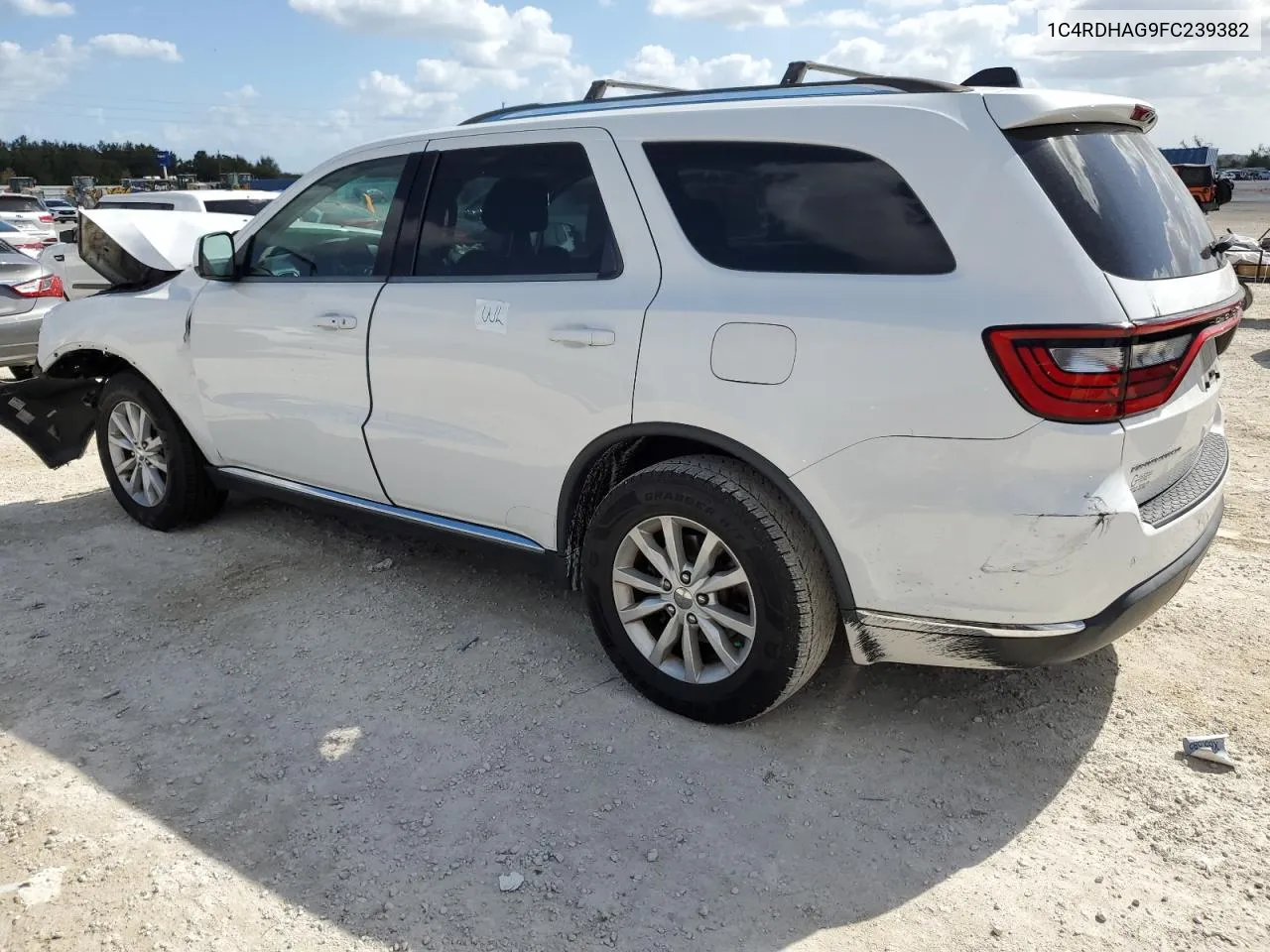 2015 Dodge Durango Sxt VIN: 1C4RDHAG9FC239382 Lot: 78796934