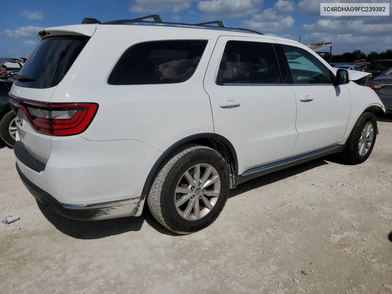 2015 Dodge Durango Sxt VIN: 1C4RDHAG9FC239382 Lot: 78796934