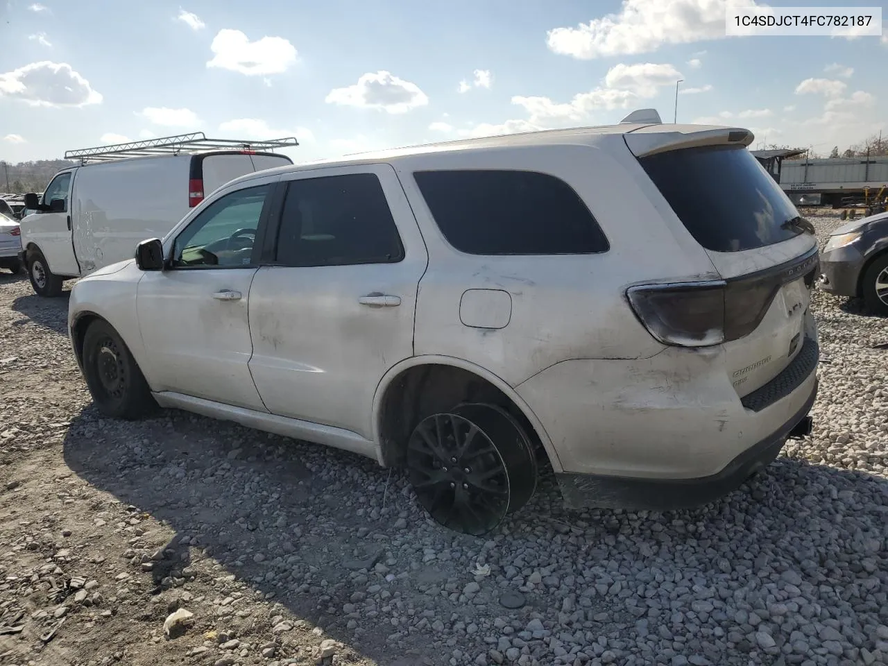 2015 Dodge Durango R/T VIN: 1C4SDJCT4FC782187 Lot: 78800264