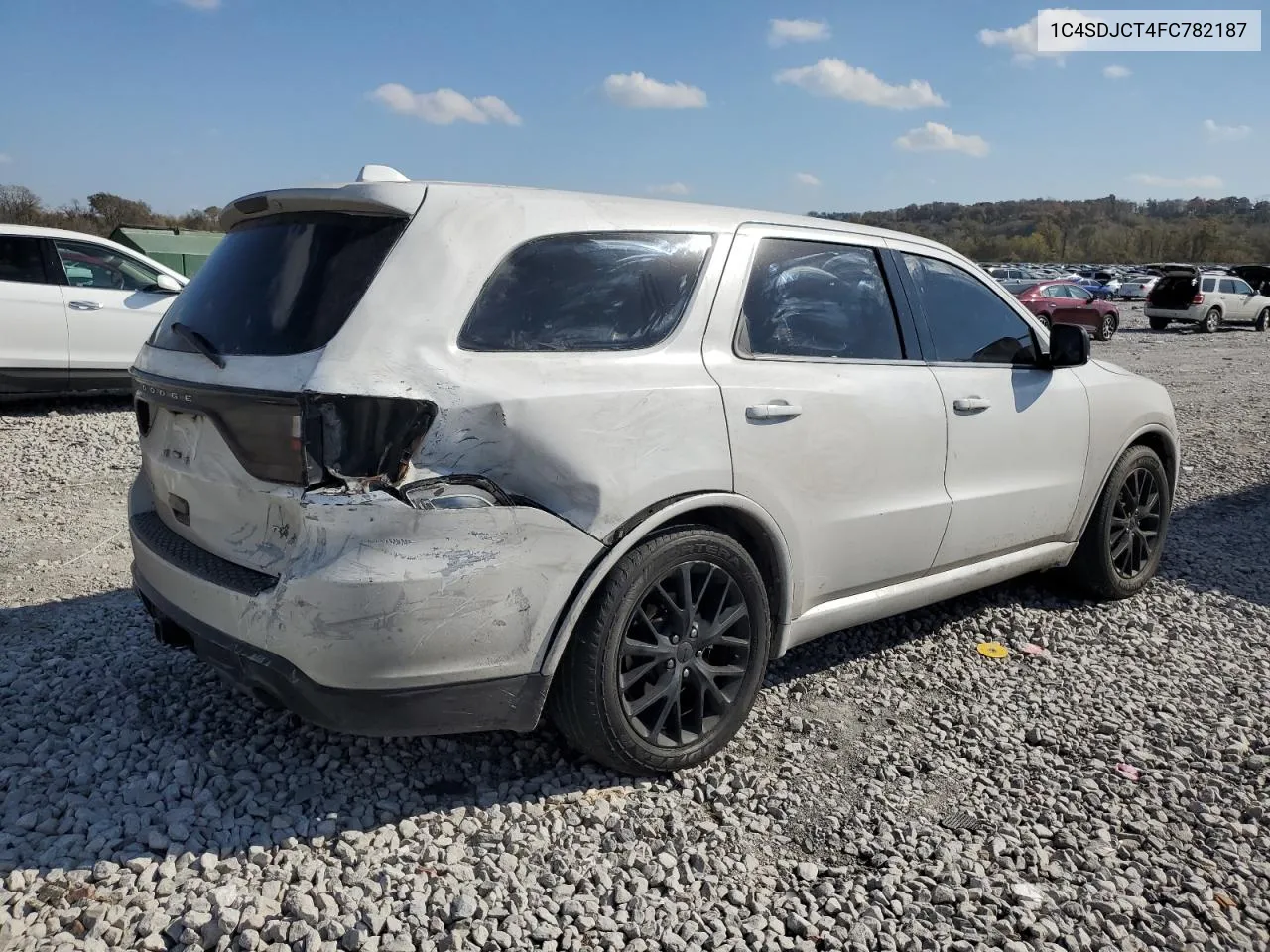 2015 Dodge Durango R/T VIN: 1C4SDJCT4FC782187 Lot: 78800264