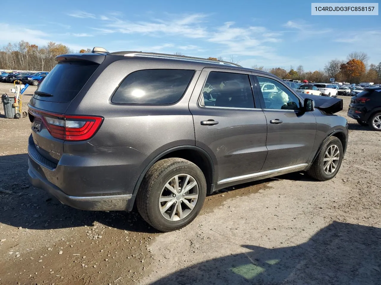 2015 Dodge Durango Limited VIN: 1C4RDJDG3FC858157 Lot: 78819584