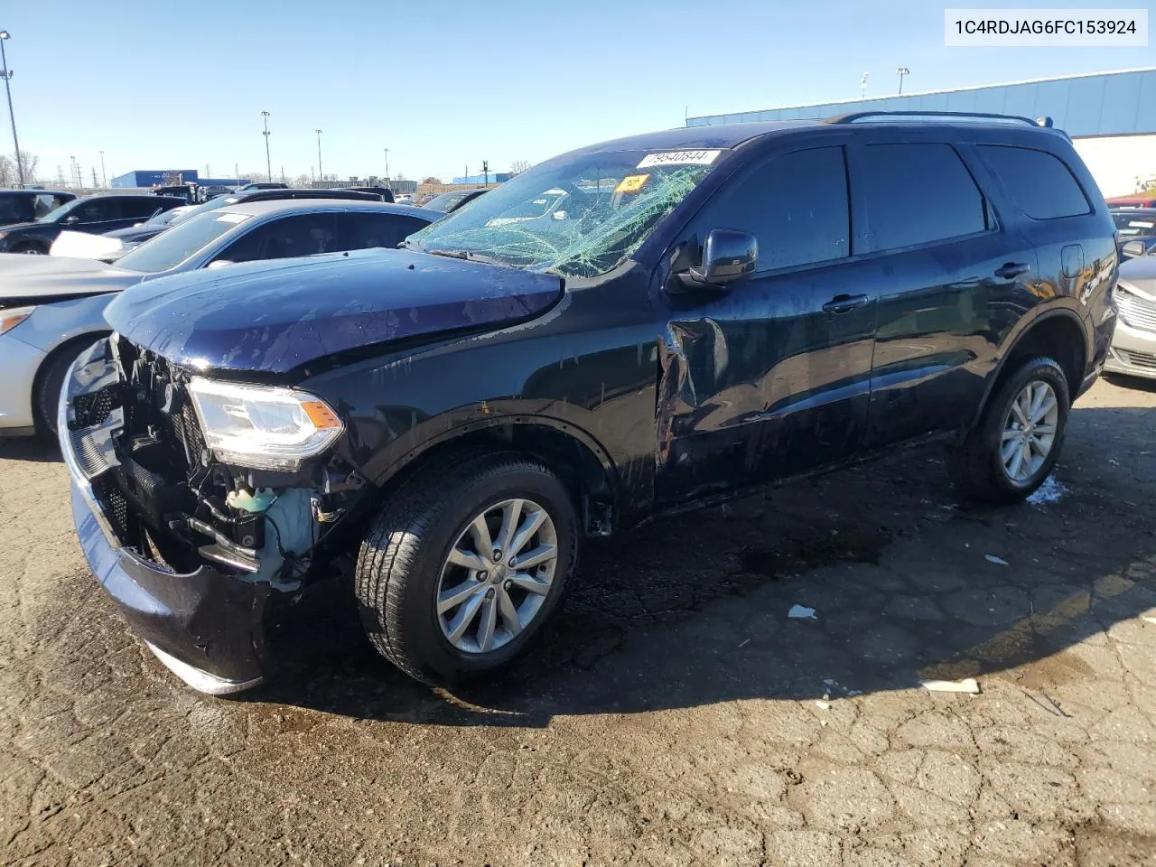 2015 Dodge Durango Sxt VIN: 1C4RDJAG6FC153924 Lot: 79540844