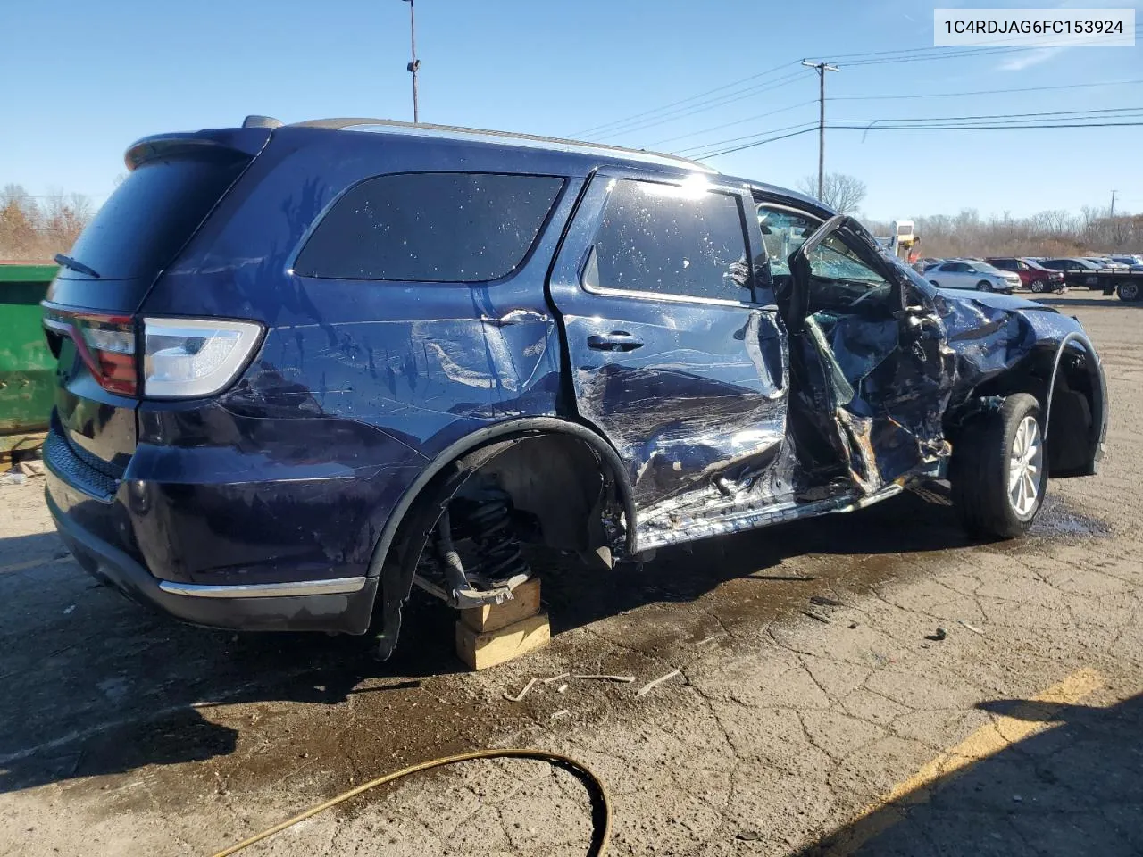 2015 Dodge Durango Sxt VIN: 1C4RDJAG6FC153924 Lot: 79540844