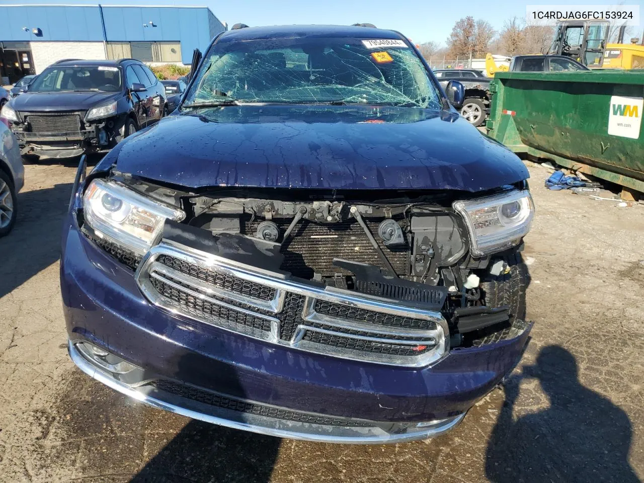 2015 Dodge Durango Sxt VIN: 1C4RDJAG6FC153924 Lot: 79540844