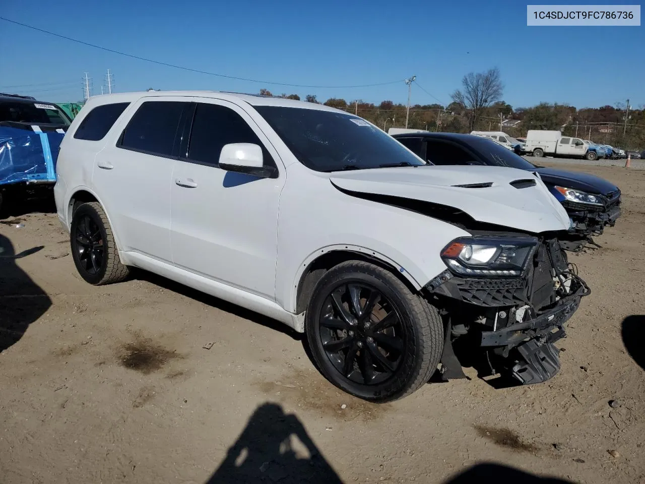 2015 Dodge Durango R/T VIN: 1C4SDJCT9FC786736 Lot: 79567634