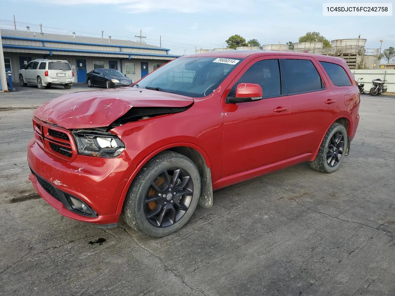 2015 Dodge Durango R/T VIN: 1C4SDJCT6FC242758 Lot: 79806514