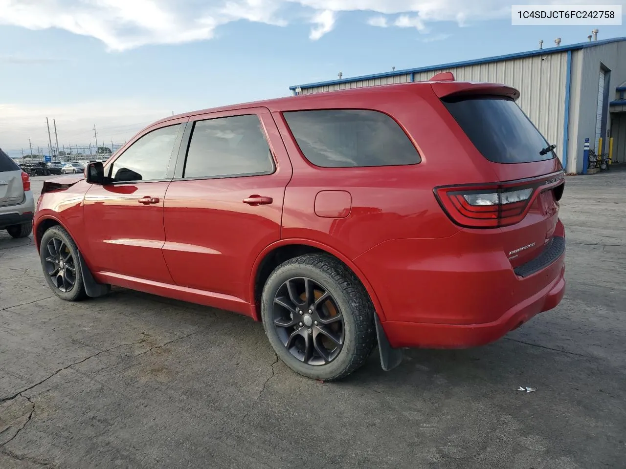 2015 Dodge Durango R/T VIN: 1C4SDJCT6FC242758 Lot: 79806514