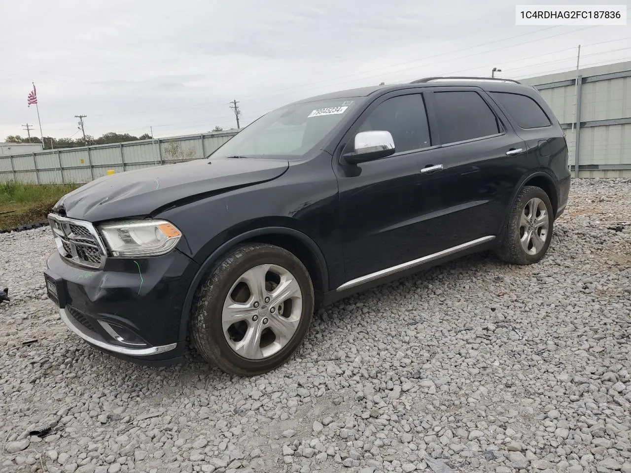 2015 Dodge Durango Sxt VIN: 1C4RDHAG2FC187836 Lot: 79945234