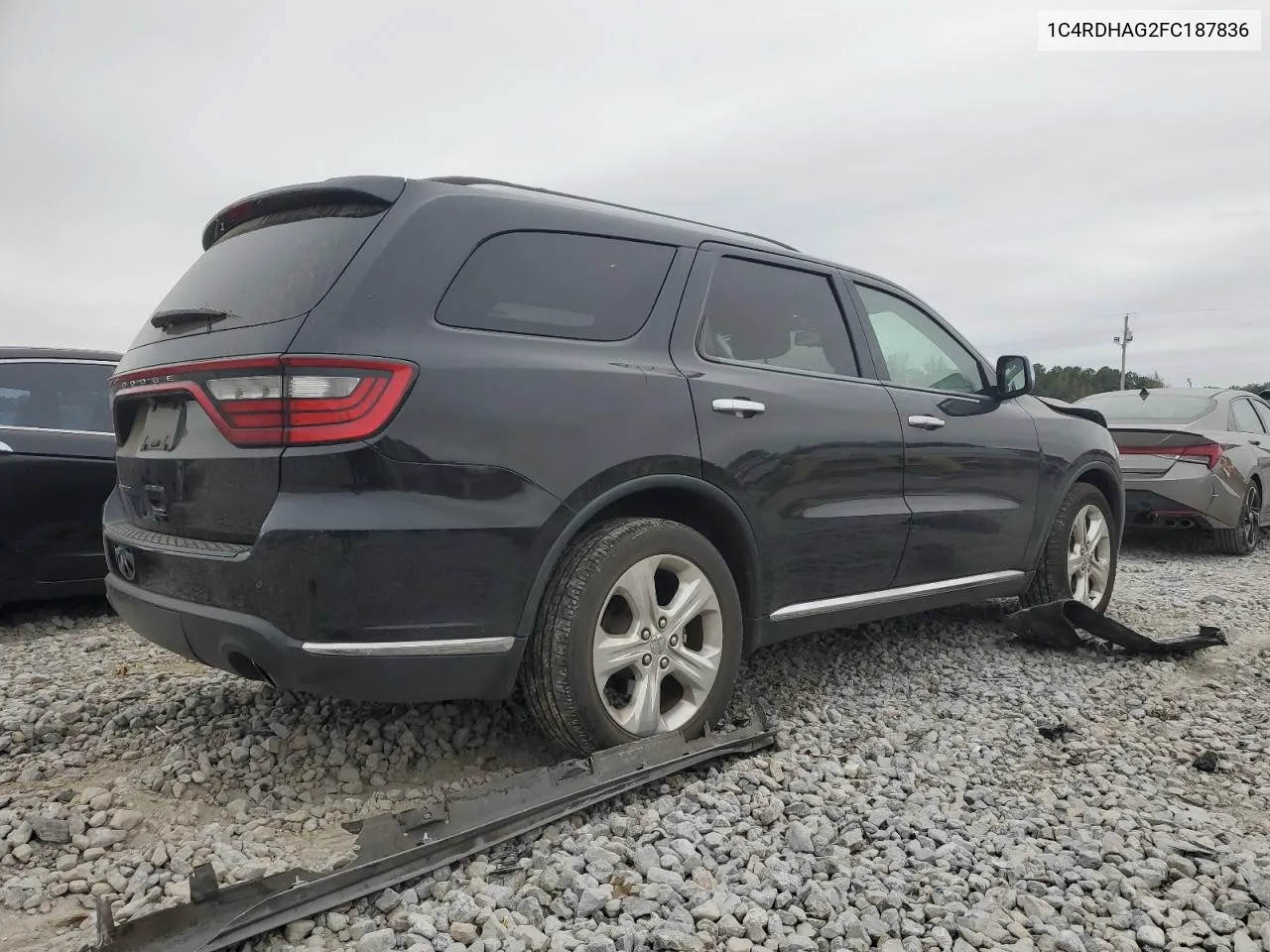 2015 Dodge Durango Sxt VIN: 1C4RDHAG2FC187836 Lot: 79945234