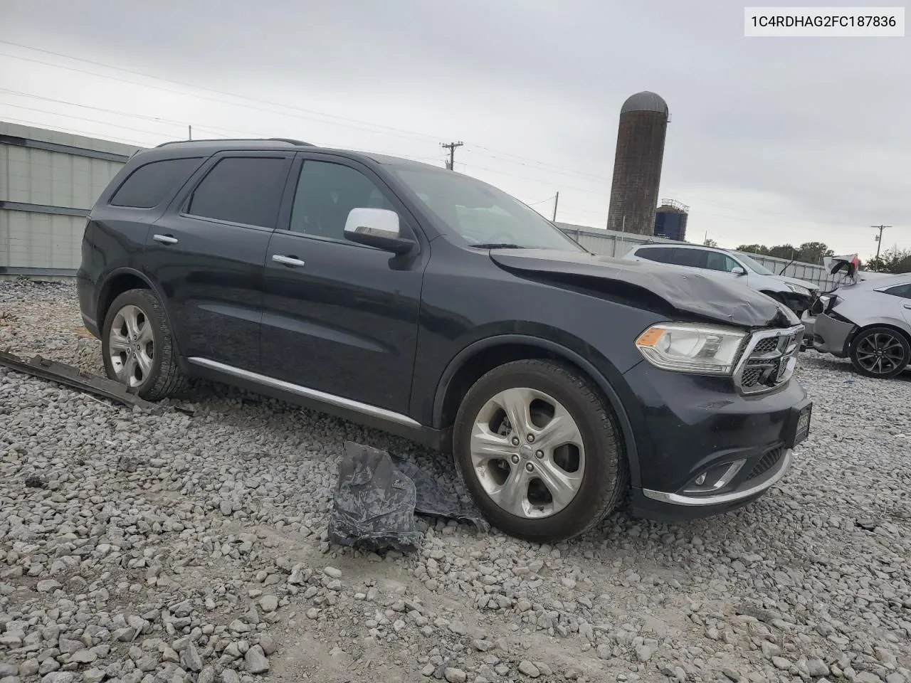 2015 Dodge Durango Sxt VIN: 1C4RDHAG2FC187836 Lot: 79945234