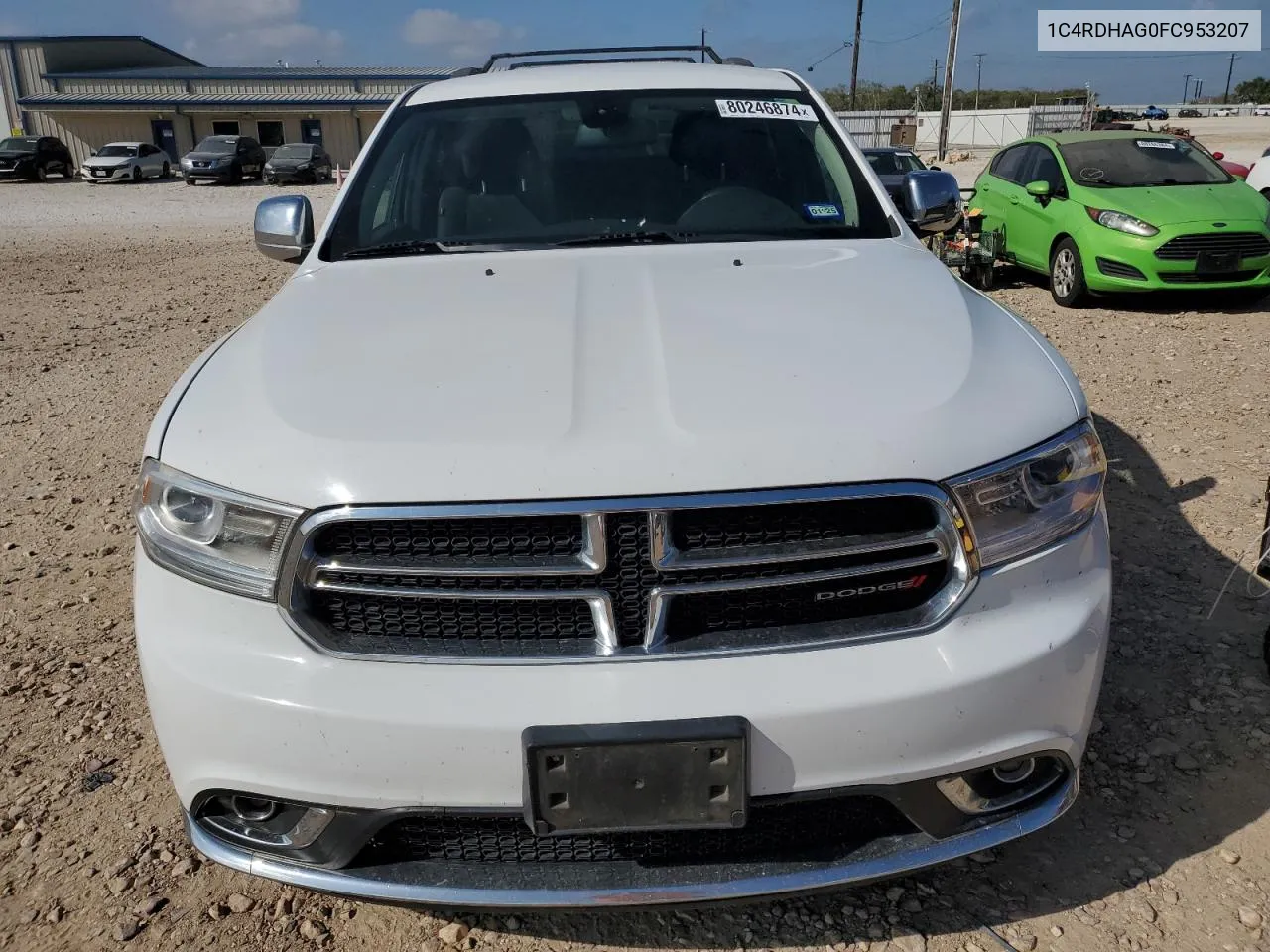 2015 Dodge Durango Sxt VIN: 1C4RDHAG0FC953207 Lot: 80246874