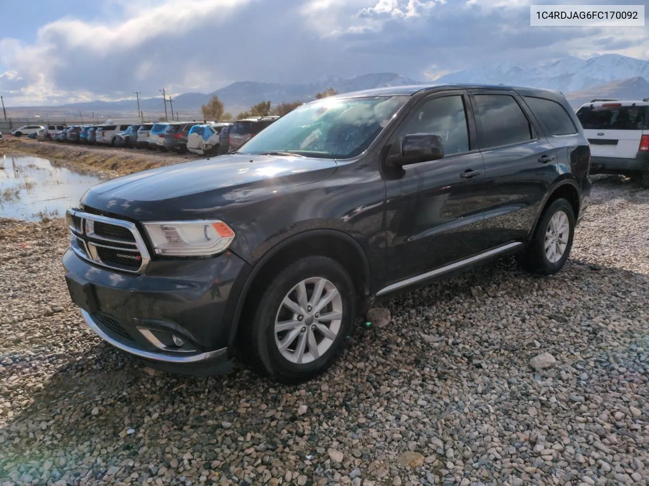 2015 Dodge Durango Sxt VIN: 1C4RDJAG6FC170092 Lot: 80348784