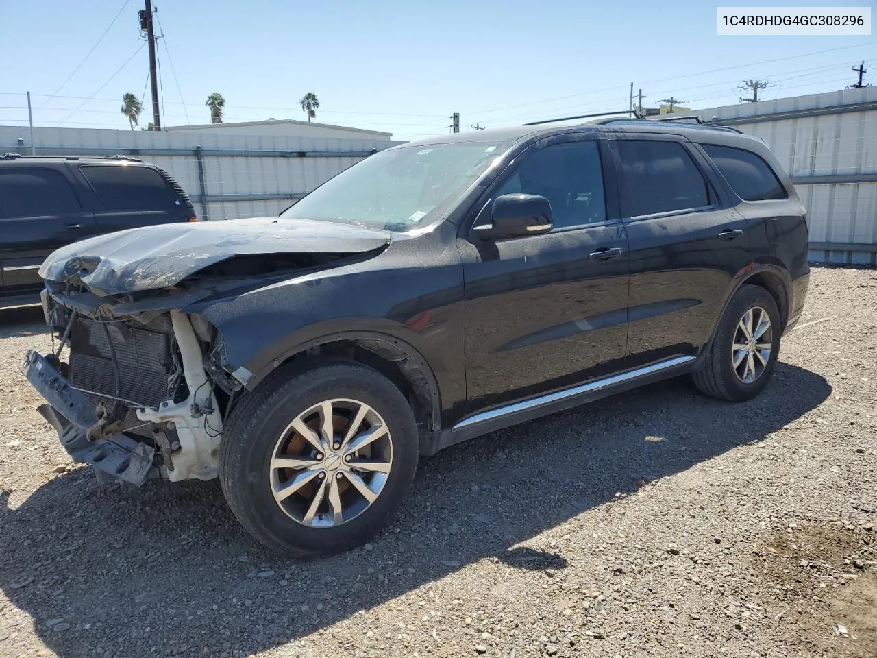 2016 Dodge Durango Limited VIN: 1C4RDHDG4GC308296 Lot: 50453824