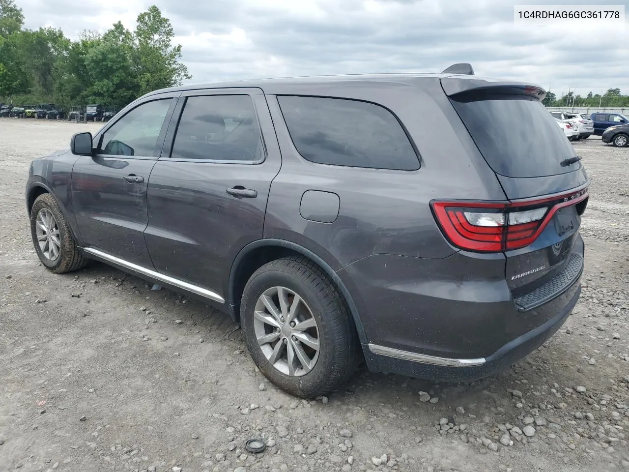 2016 Dodge Durango Sxt VIN: 1C4RDHAG6GC361778 Lot: 57165294