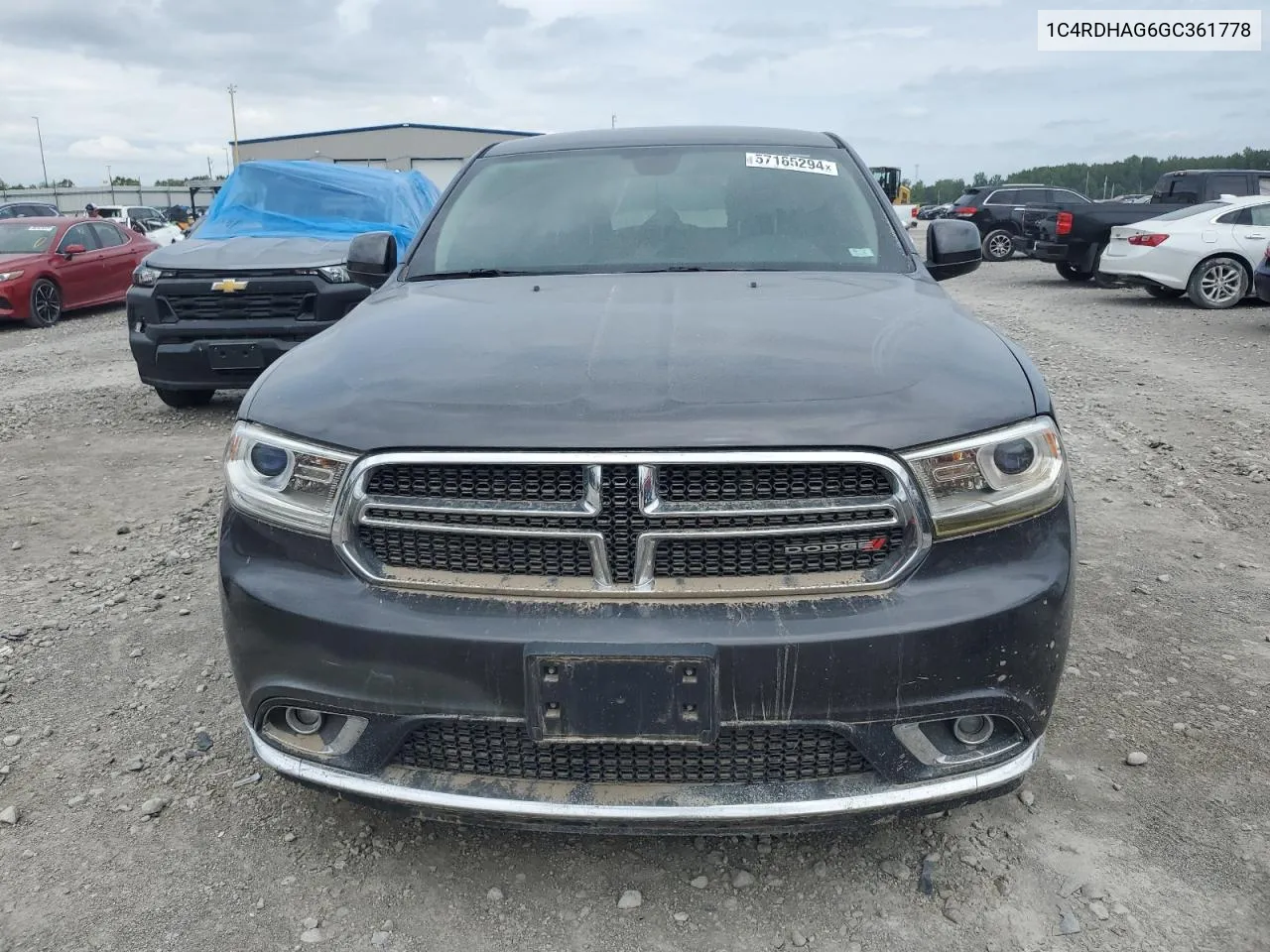 2016 Dodge Durango Sxt VIN: 1C4RDHAG6GC361778 Lot: 57165294