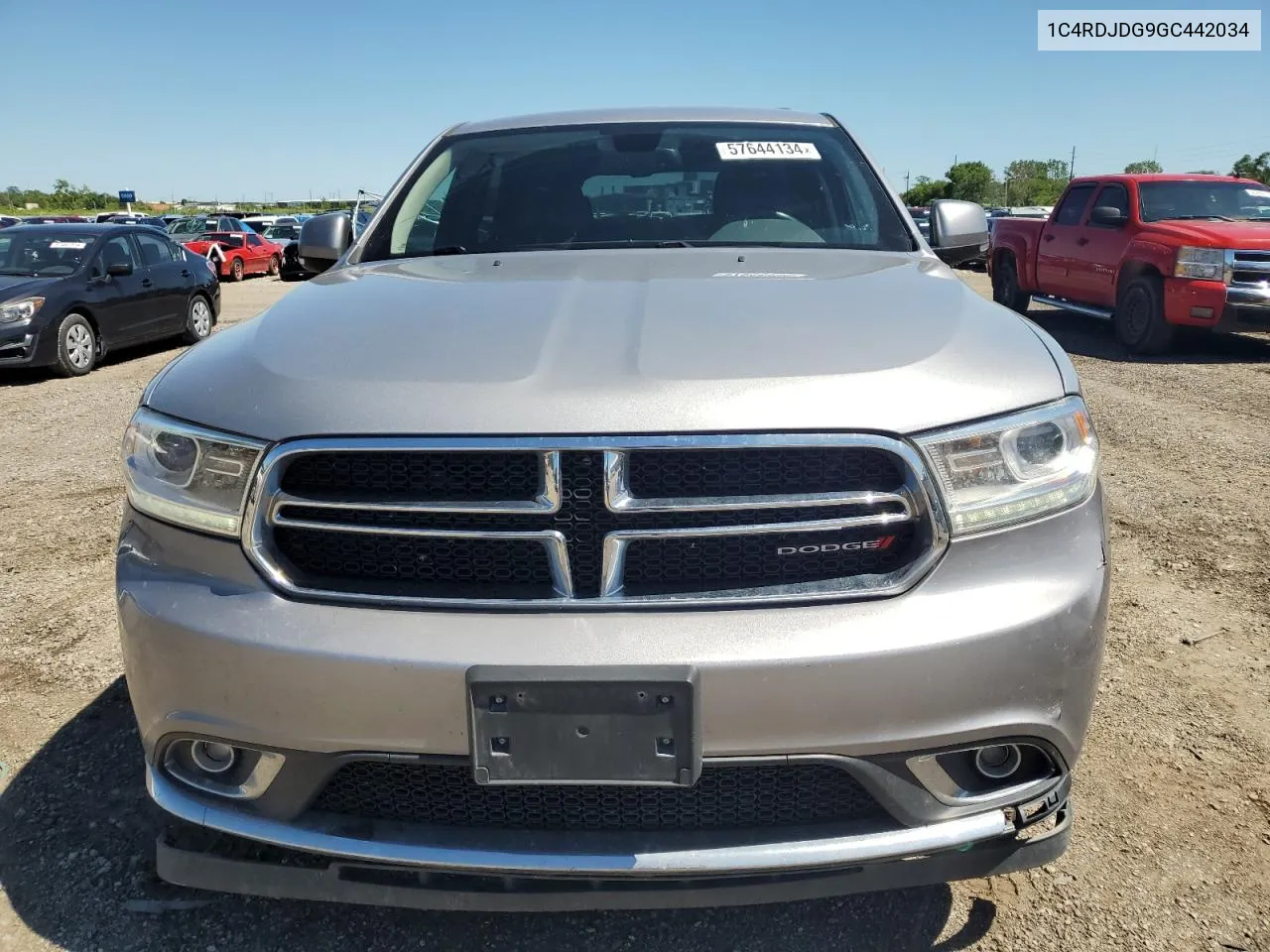 2016 Dodge Durango Limited VIN: 1C4RDJDG9GC442034 Lot: 57644134