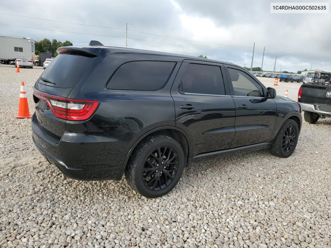 2016 Dodge Durango Sxt VIN: 1C4RDHAG0GC502635 Lot: 59422944