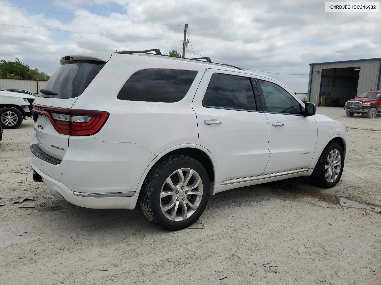 1C4RDJEG1GC346932 2016 Dodge Durango Citadel