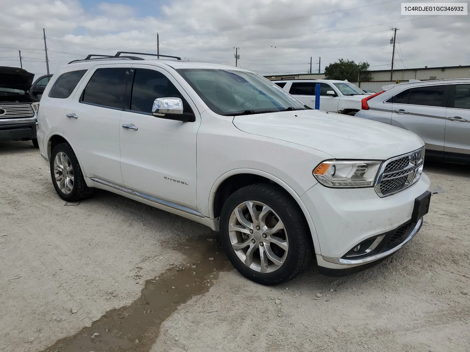 1C4RDJEG1GC346932 2016 Dodge Durango Citadel