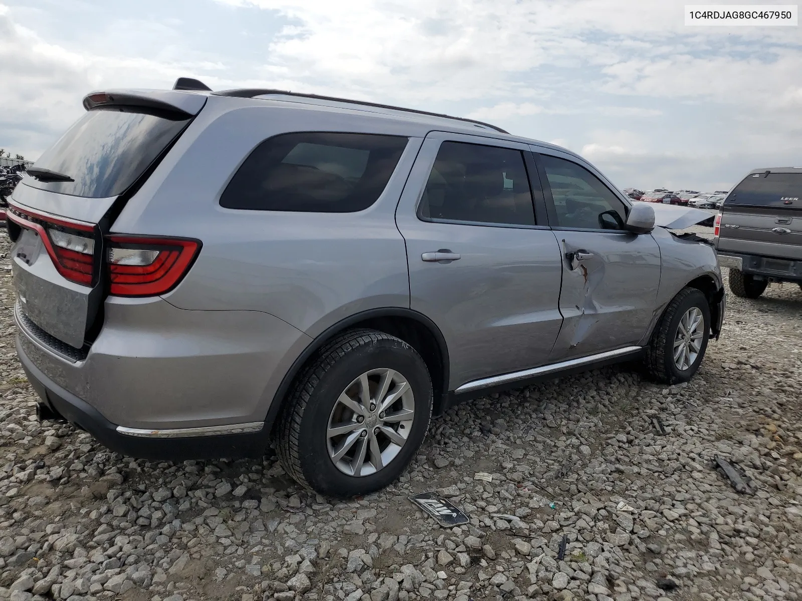 2016 Dodge Durango Sxt VIN: 1C4RDJAG8GC467950 Lot: 63441734