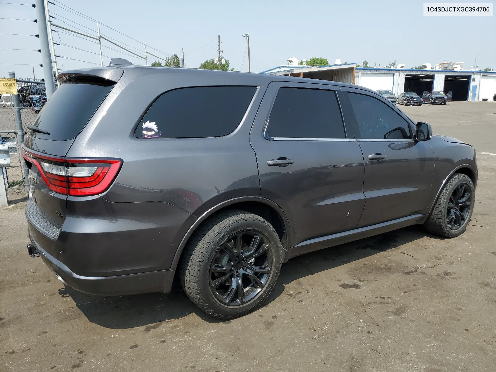 2016 Dodge Durango R/T VIN: 1C4SDJCTXGC394706 Lot: 64425694