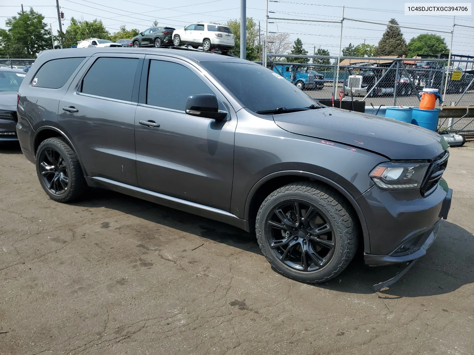 2016 Dodge Durango R/T VIN: 1C4SDJCTXGC394706 Lot: 64425694