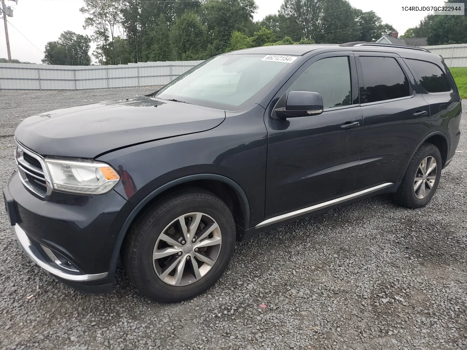 2016 Dodge Durango Limited VIN: 1C4RDJDG7GC322944 Lot: 66212154