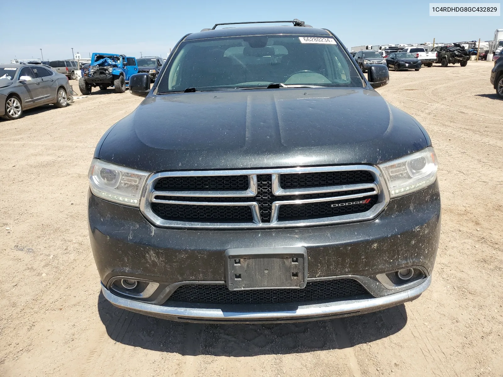 1C4RDHDG8GC432829 2016 Dodge Durango Limited