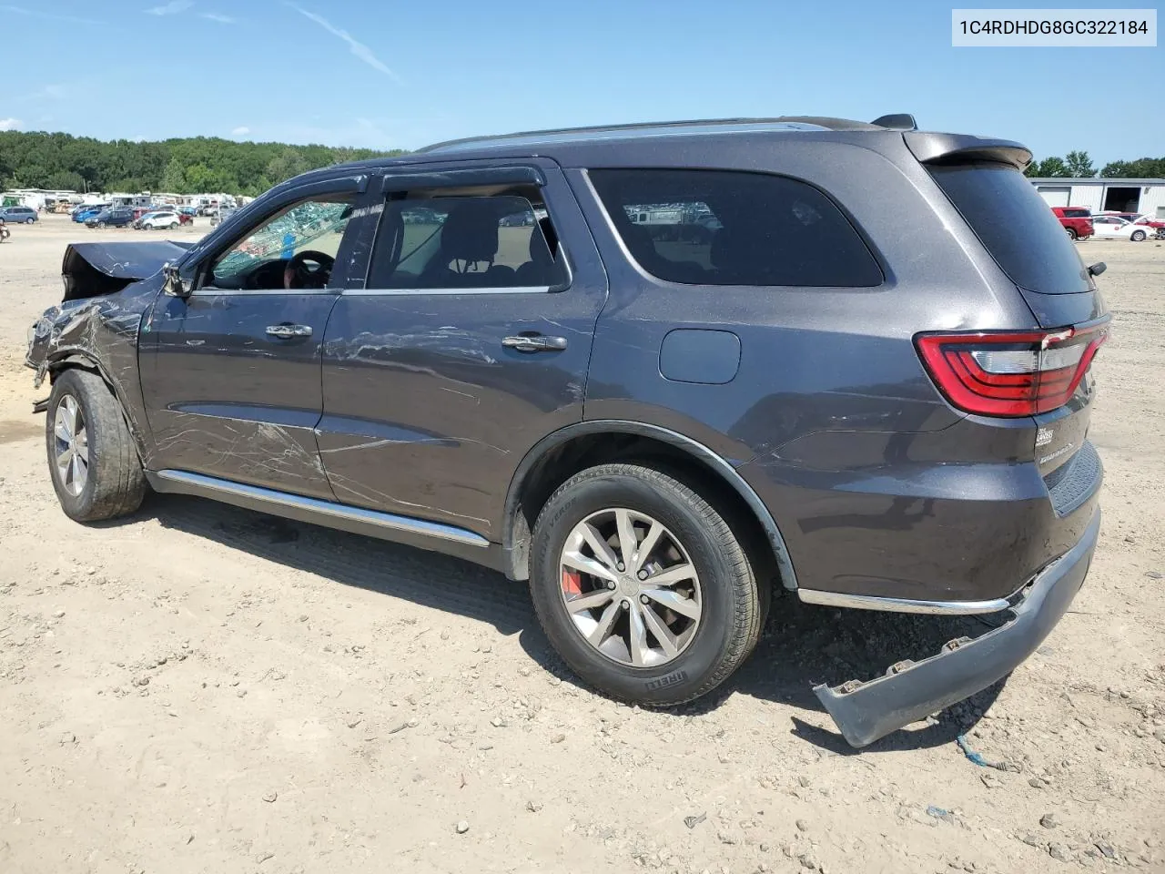 2016 Dodge Durango Limited VIN: 1C4RDHDG8GC322184 Lot: 66361744