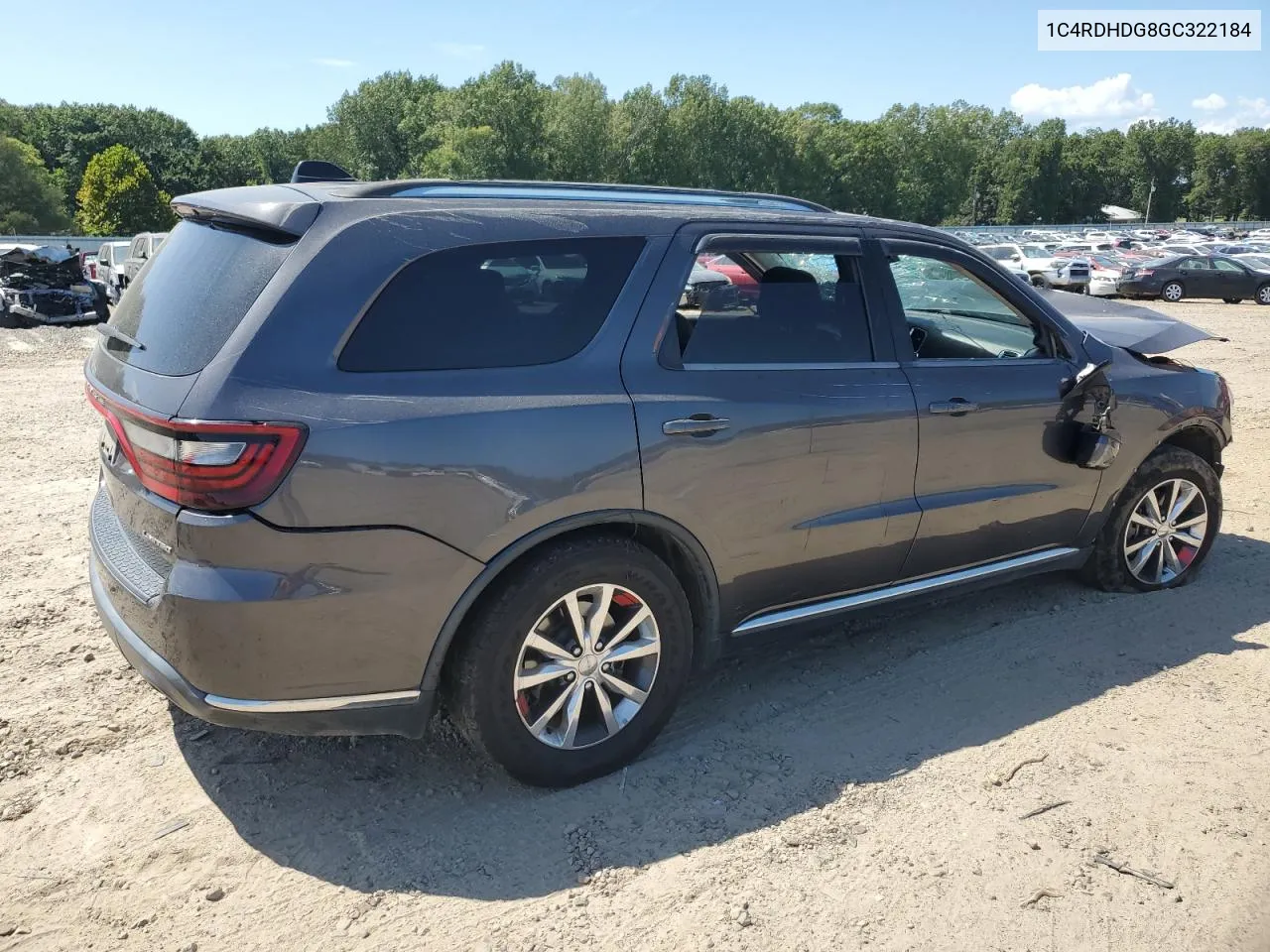 2016 Dodge Durango Limited VIN: 1C4RDHDG8GC322184 Lot: 66361744