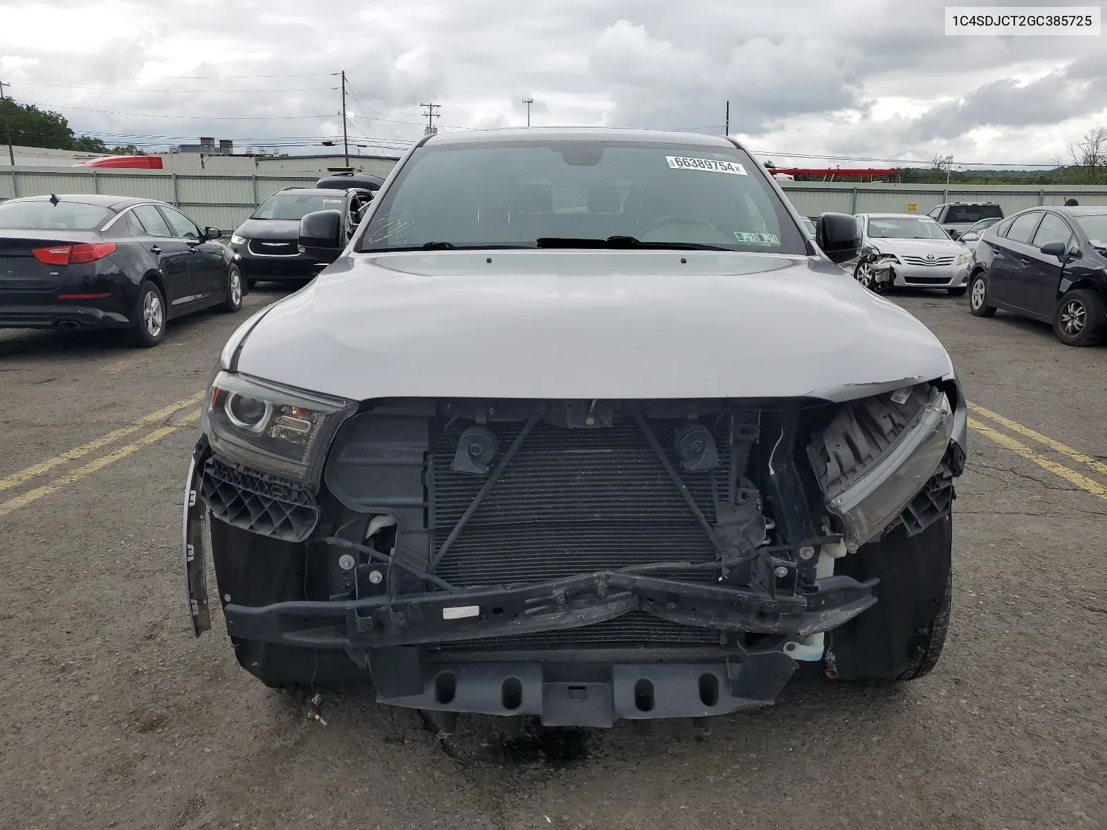 2016 Dodge Durango R/T VIN: 1C4SDJCT2GC385725 Lot: 66389754