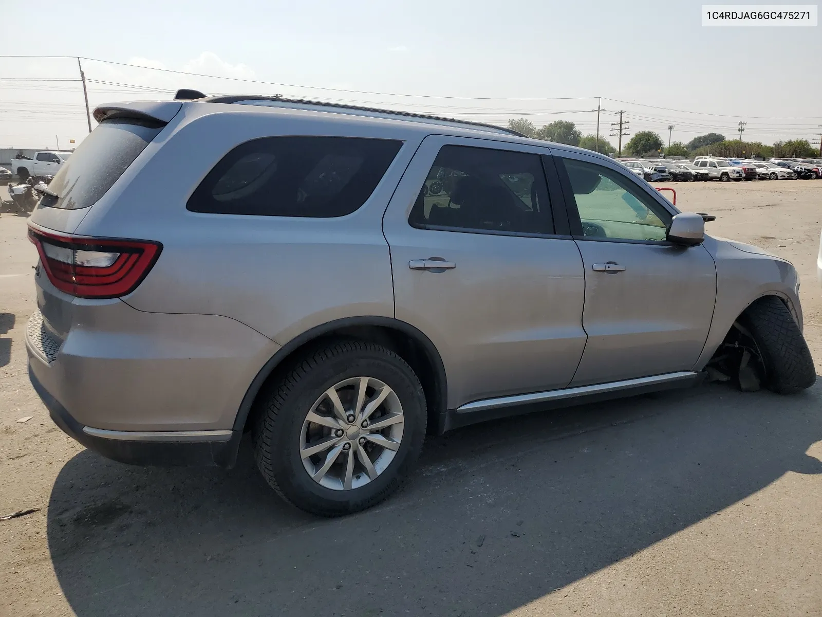 2016 Dodge Durango Sxt VIN: 1C4RDJAG6GC475271 Lot: 67005154