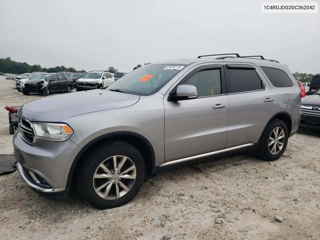 2016 Dodge Durango Limited VIN: 1C4RDJDG2GC362042 Lot: 67676174