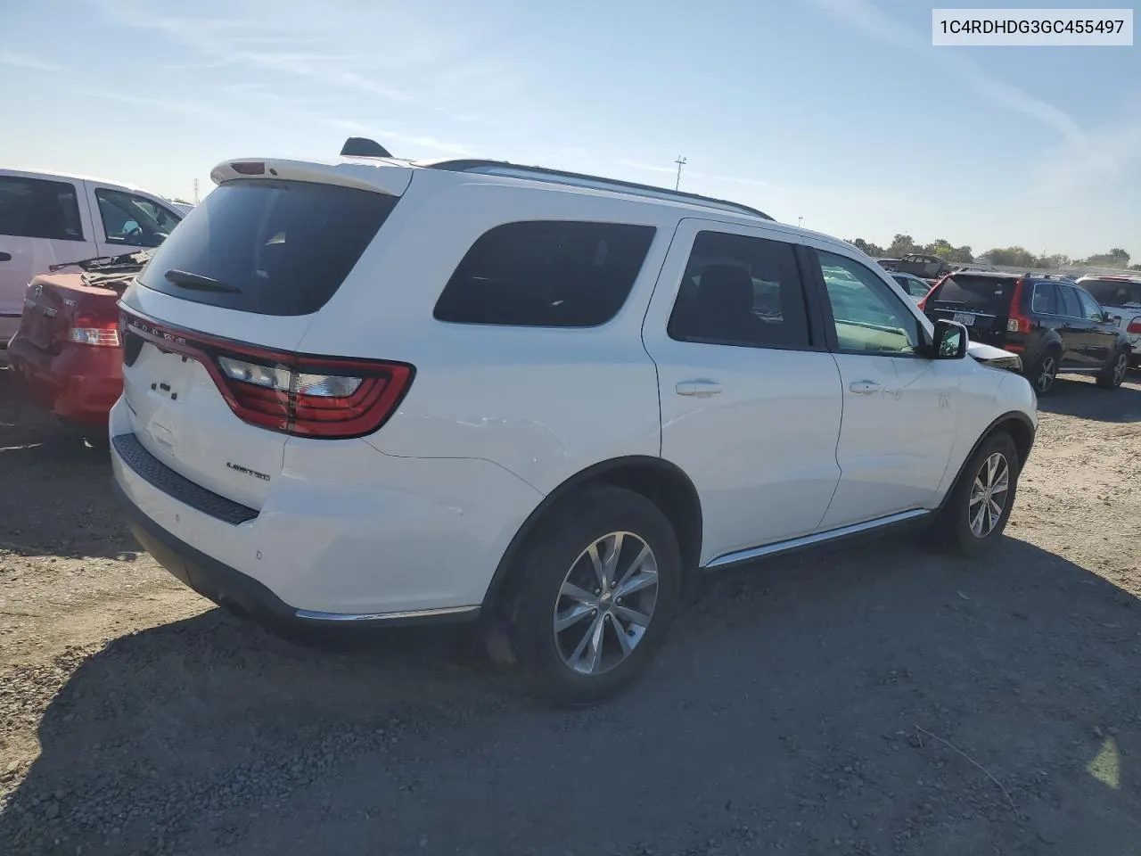 1C4RDHDG3GC455497 2016 Dodge Durango Limited