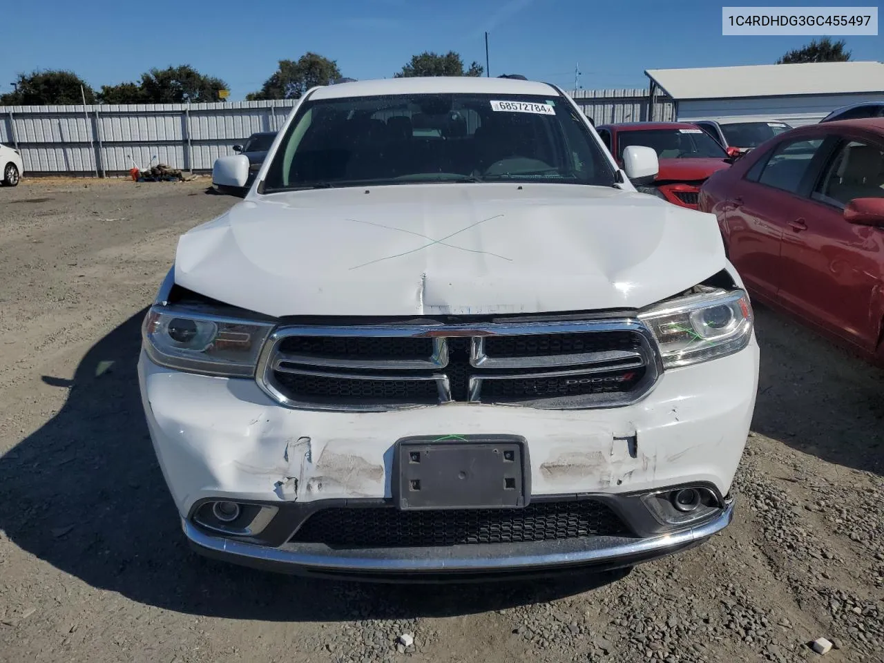 2016 Dodge Durango Limited VIN: 1C4RDHDG3GC455497 Lot: 68572784