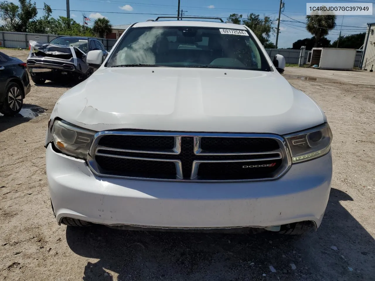 2016 Dodge Durango Limited VIN: 1C4RDJDG7GC397949 Lot: 69172544