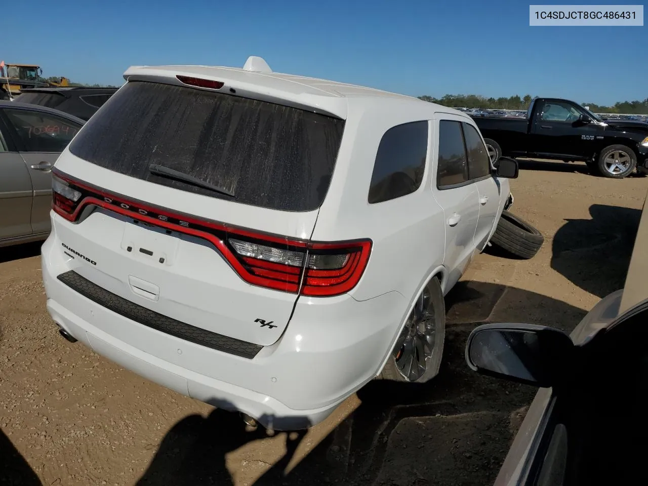 2016 Dodge Durango R/T VIN: 1C4SDJCT8GC486431 Lot: 69281034