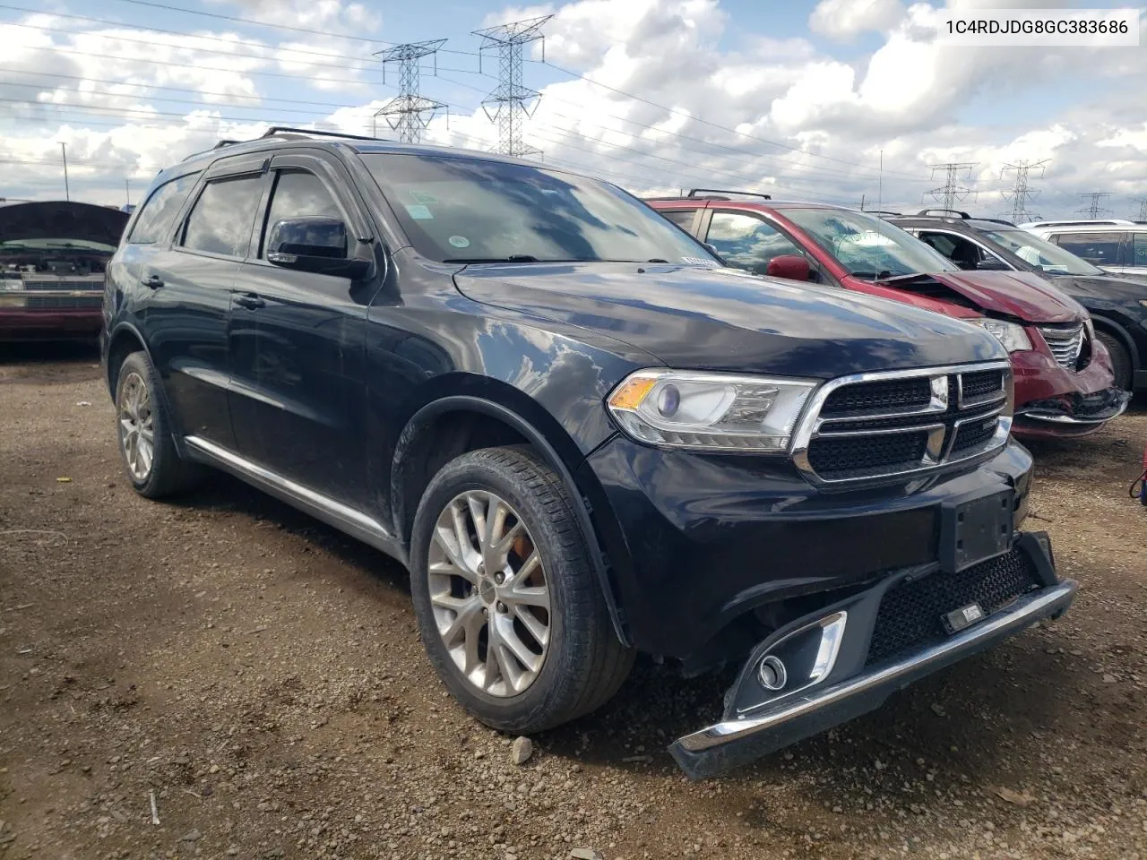 2016 Dodge Durango Limited VIN: 1C4RDJDG8GC383686 Lot: 69293564