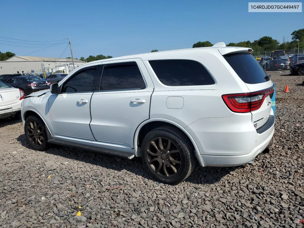 2016 Dodge Durango Limited VIN: 1C4RDJDG7GC449497 Lot: 69425724