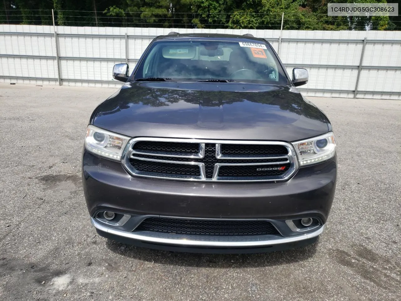 1C4RDJDG5GC308623 2016 Dodge Durango Limited