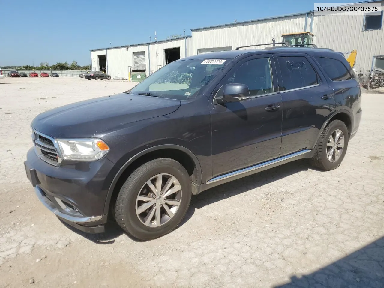 2016 Dodge Durango Limited VIN: 1C4RDJDG7GC437575 Lot: 70287714